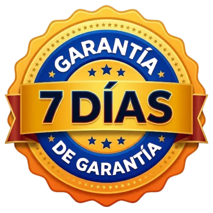 Sello de garantía: 7 días de garantía